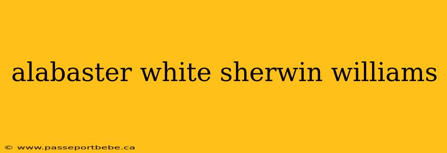 alabaster white sherwin williams