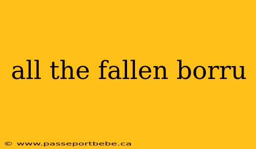 all the fallen borru
