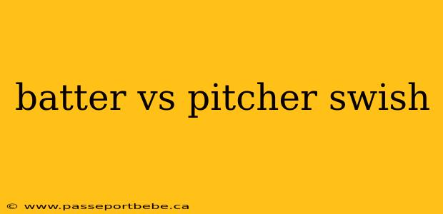batter vs pitcher swish