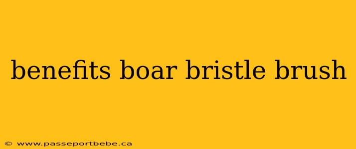 benefits boar bristle brush