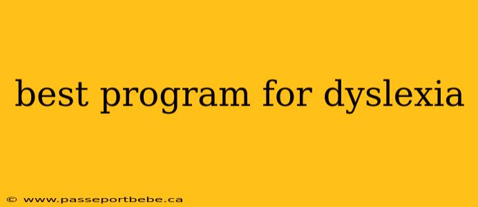 best program for dyslexia