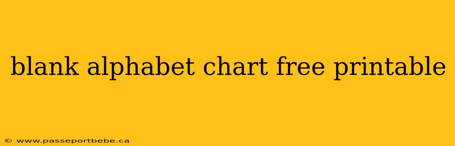 blank alphabet chart free printable