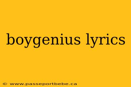 boygenius lyrics