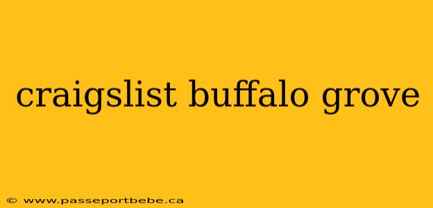 craigslist buffalo grove