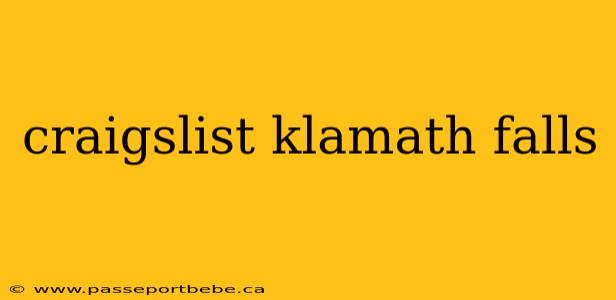 craigslist klamath falls