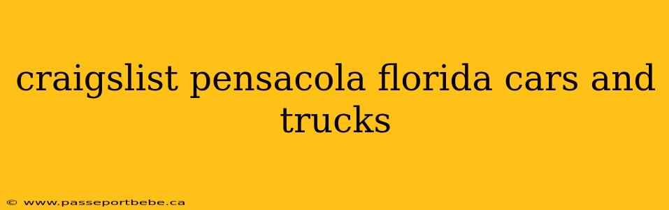 craigslist pensacola florida cars and trucks