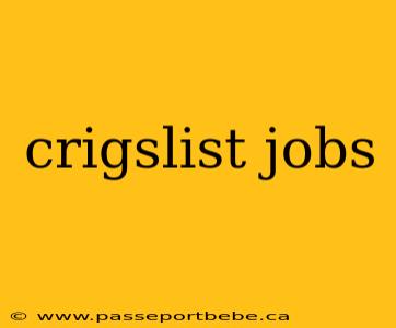 crigslist jobs