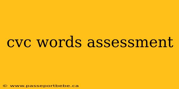 cvc words assessment