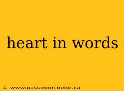 heart in words