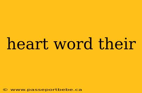 heart word their