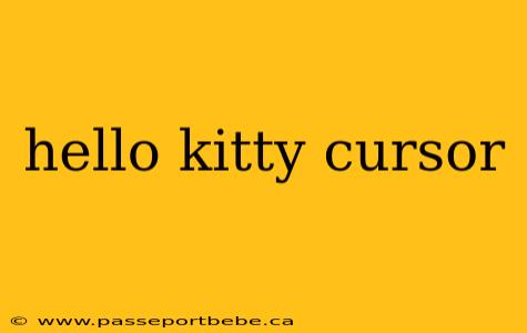 hello kitty cursor