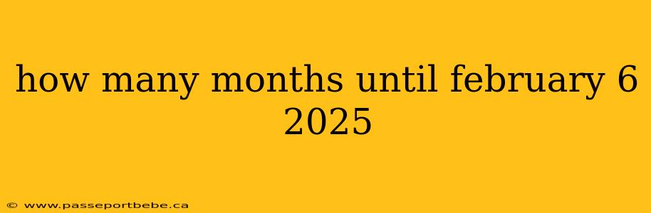 how many months until february 6 2025