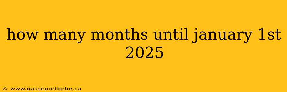 how many months until january 1st 2025