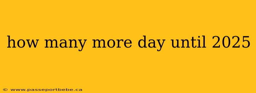 how many more day until 2025