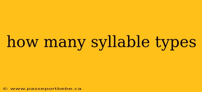 how many syllable types