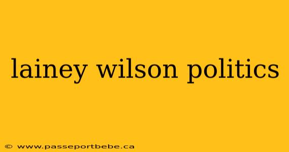 lainey wilson politics