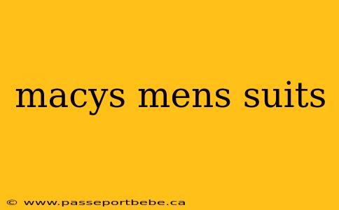 macys mens suits