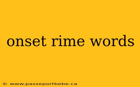onset rime words