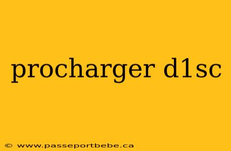 procharger d1sc