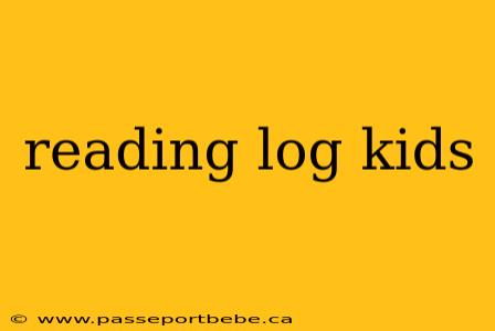 reading log kids