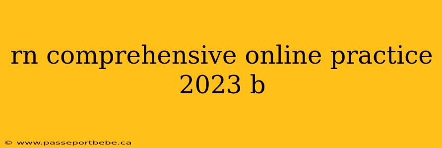 rn comprehensive online practice 2023 b