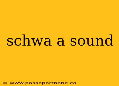 schwa a sound