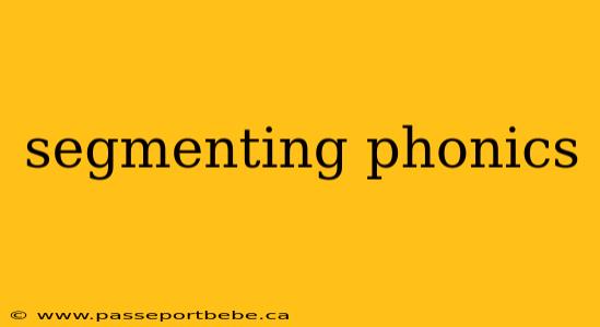 segmenting phonics