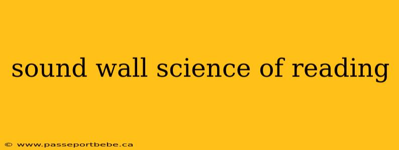 sound wall science of reading