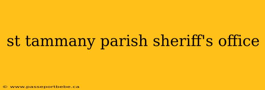 st tammany parish sheriff's office
