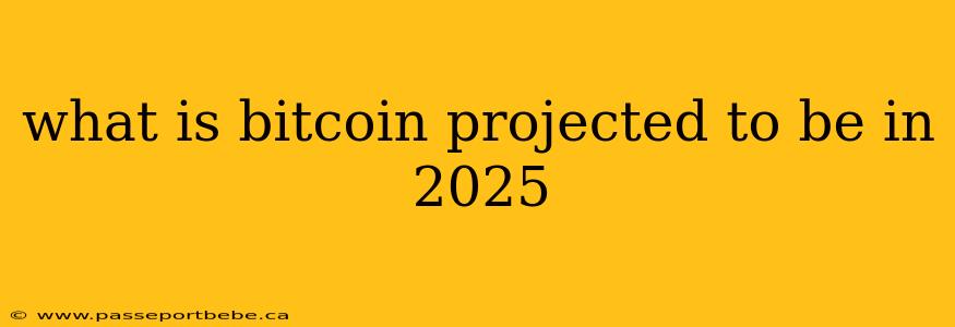 what is bitcoin projected to be in 2025