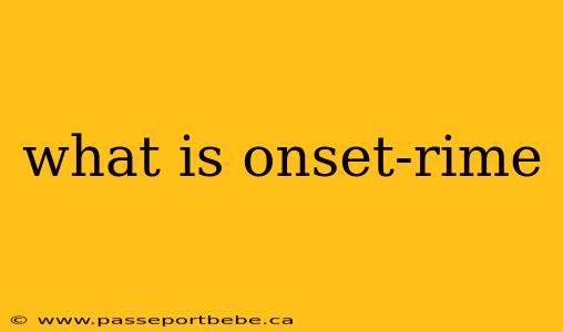 what is onset-rime