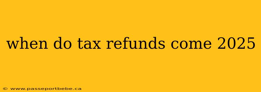 when do tax refunds come 2025